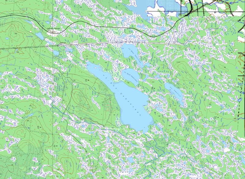 Озеро Большое Сайгозеро карта 