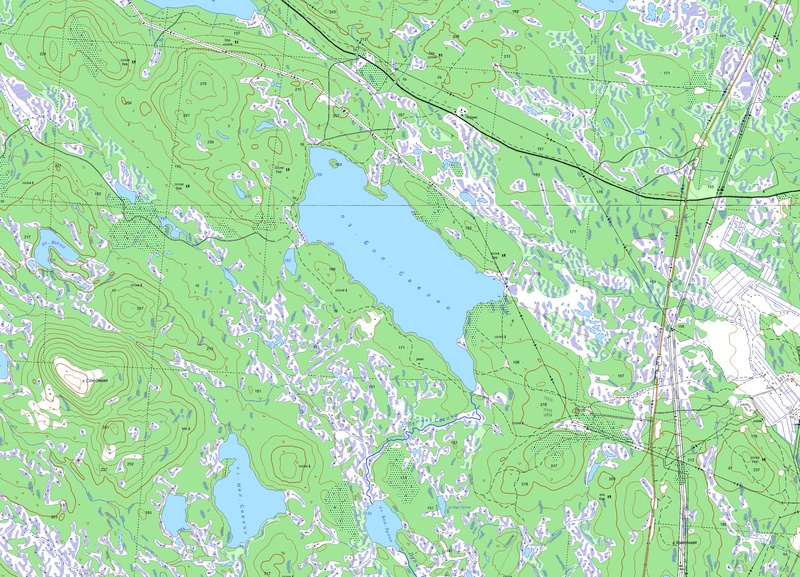 Озеро Большое Савино карта 