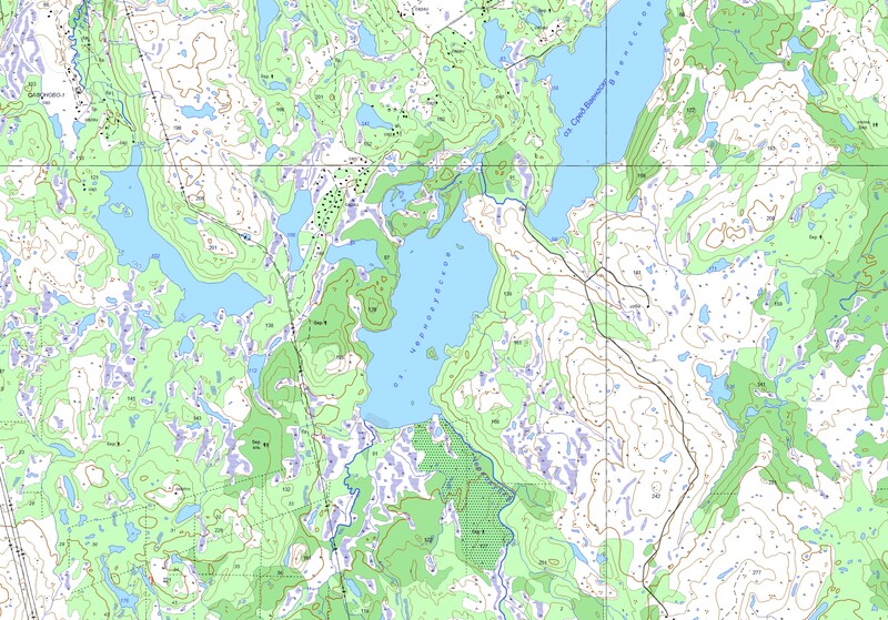 Озеро Черногубское карта