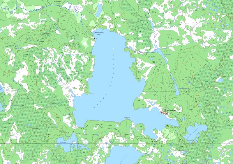 Озеро Мунозеро карта 