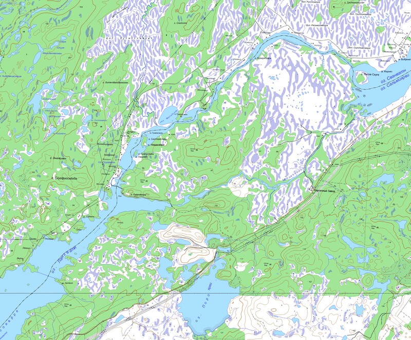 Озеро Скугватн Skogfoss  карта