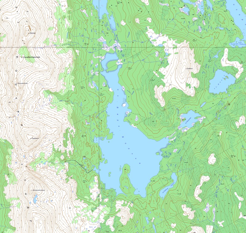 Озеро Верхнее Волчье карта 