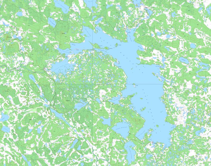 Озеро Вялозеро карта