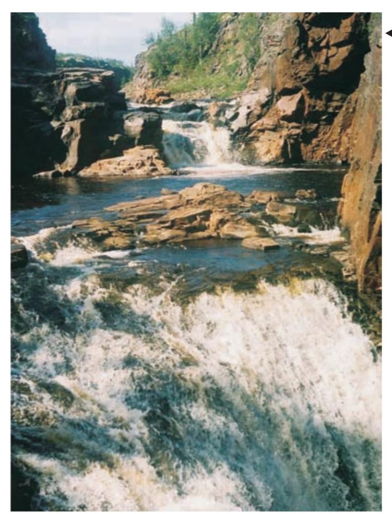 Падун и водопад на реке Сосновке , фото Г.Александрова.