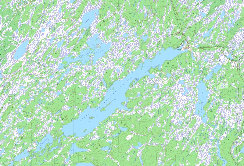 Озеро Алла-Аккаярви топографическая карта 