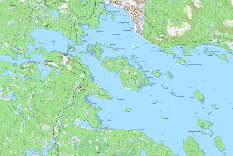 Белое море карта
