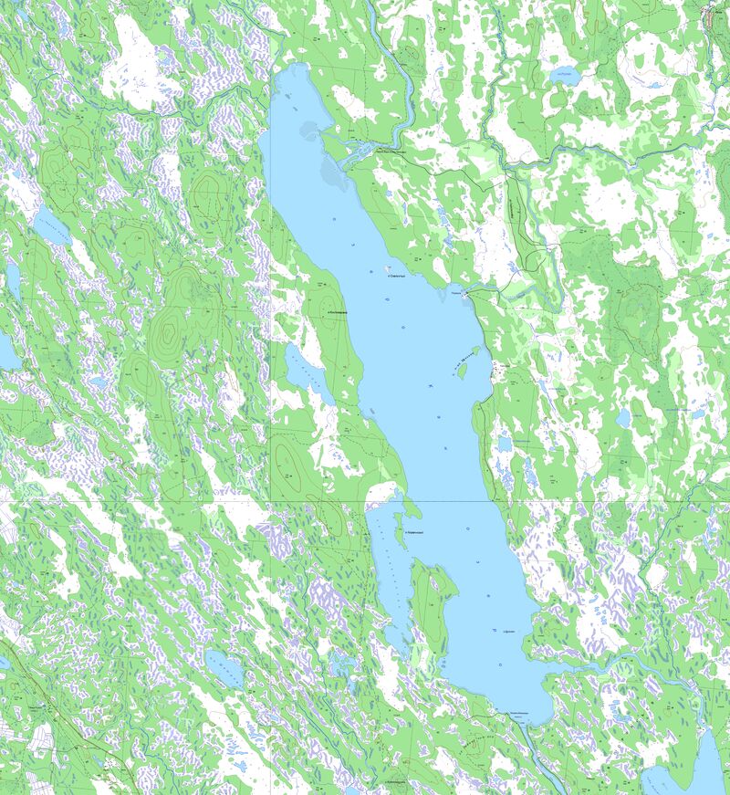 Озеро Канозеро карта