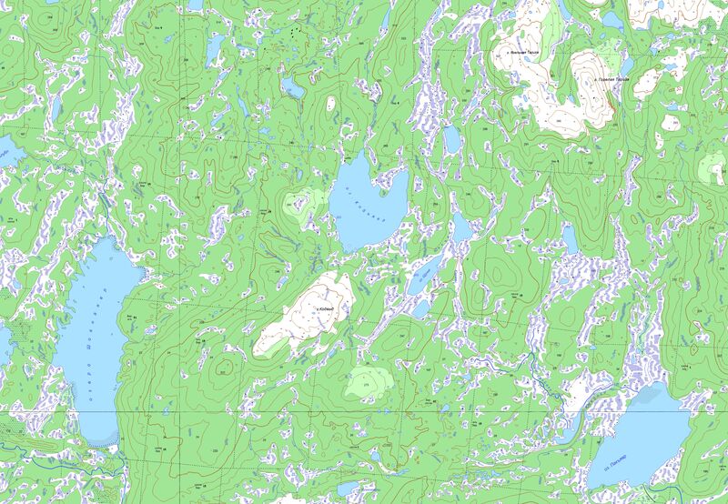 Озеро Кодъявр карта