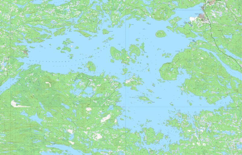 Озеро Ковдозеро карта