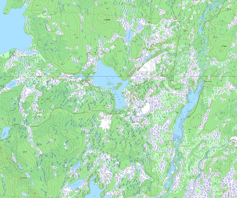 Озеро Пуроярви карта 