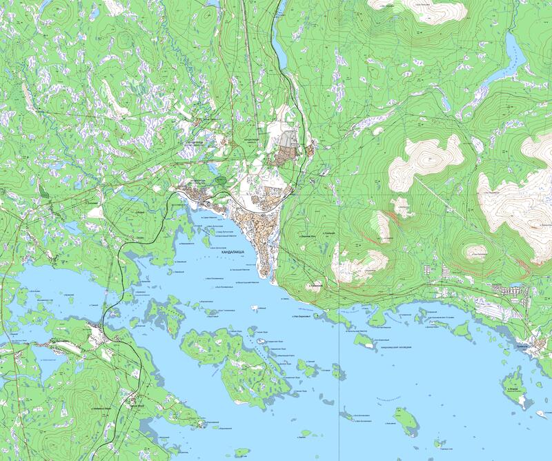 Кандалакша карта