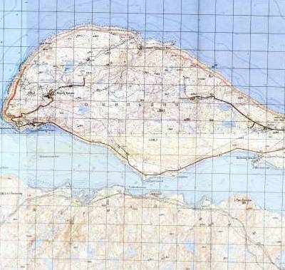 карта остров Кильдин   в хорошем качестве
