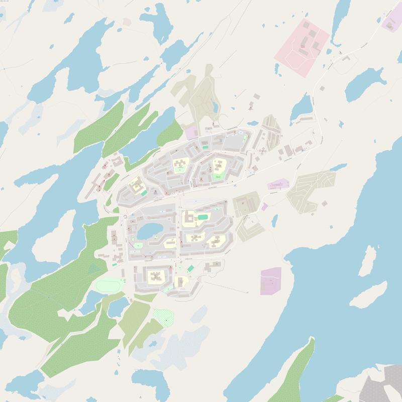 Снежногорск карта